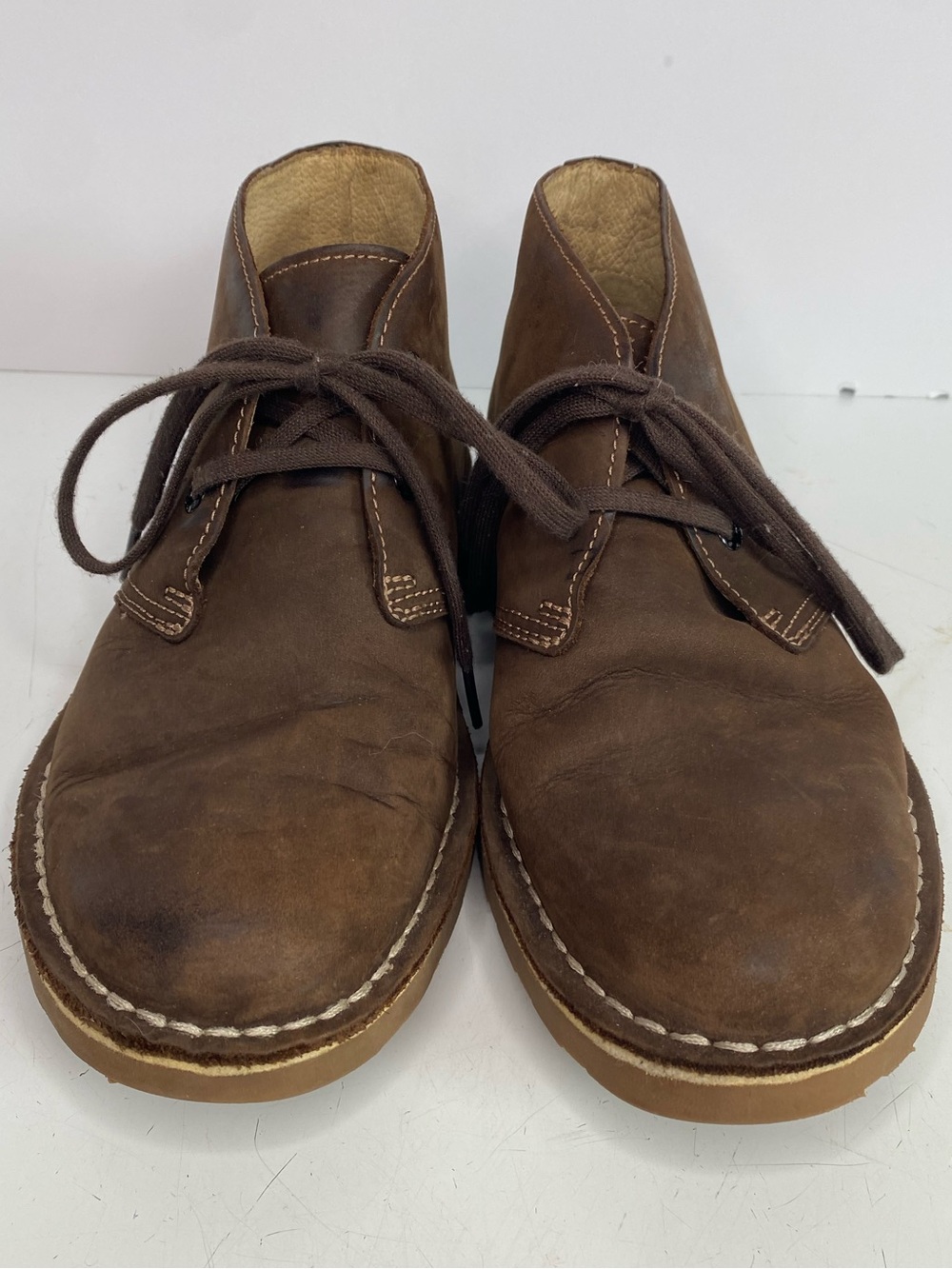 L.L. Bean Stonington Womens Size 8 M Brown Suede Chukka Ankle Boots Rubber Sole